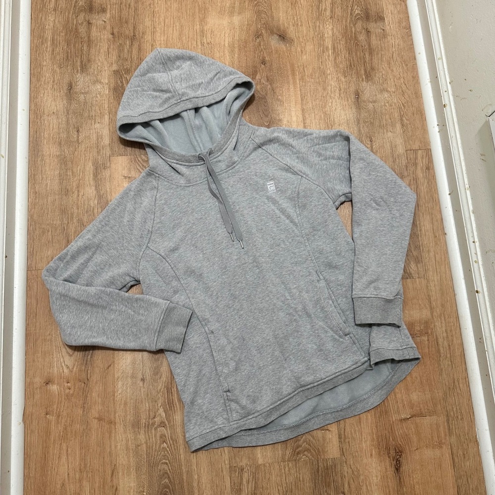 FILA SPORT | Women's Grey Fleece Lined Cold‎ Weather Sweater Pullover Hoodie, M